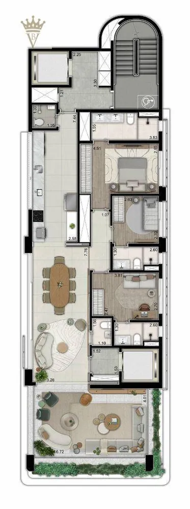 Cobertura, 3 quartos, 283 m² - Foto 5
