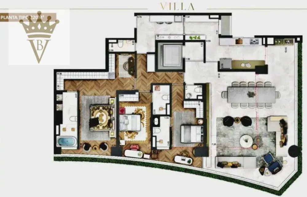 Apartamento, 3 quartos, 220 m² - Foto 16