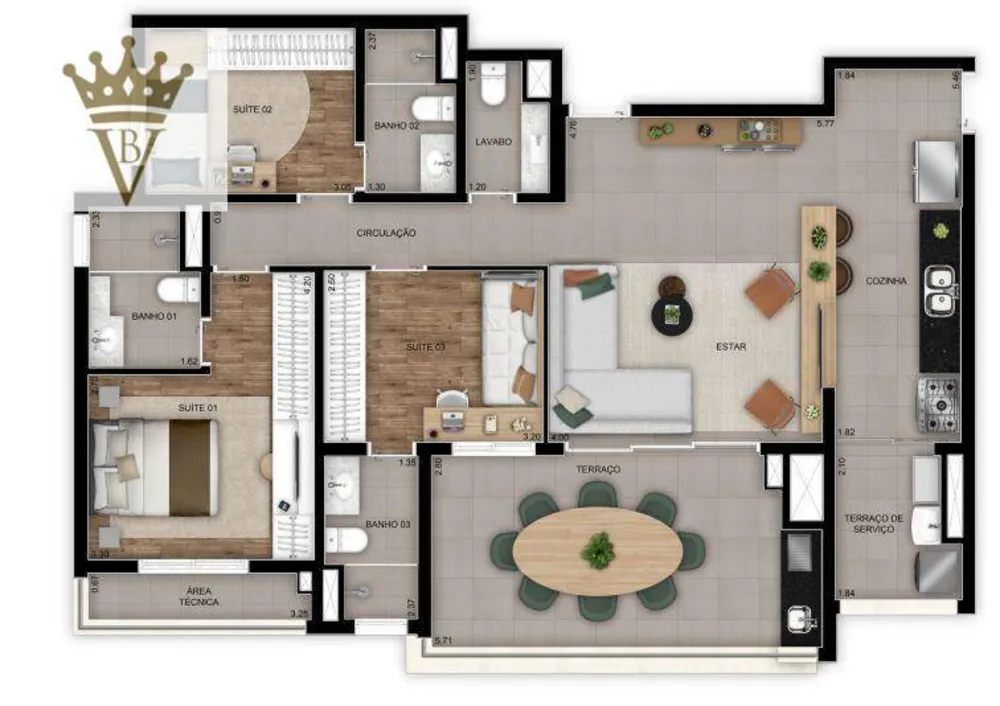 Apartamento, 3 quartos, 110 m² - Foto 16