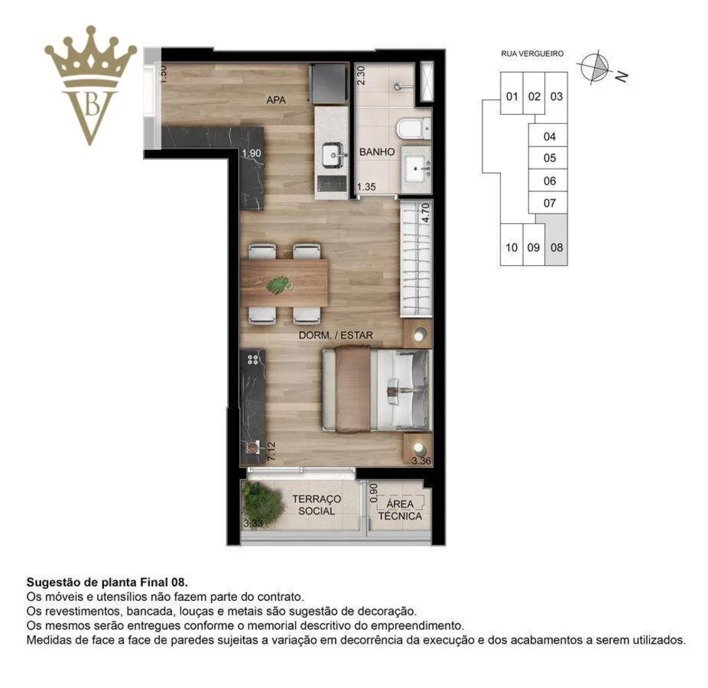 Kitnet-Studio, 34 m² - Foto 4
