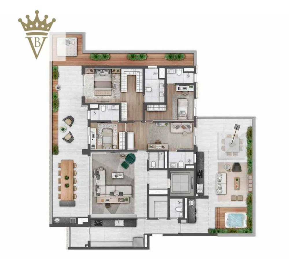 Apartamento, 4 quartos, 288 m² - Foto 8