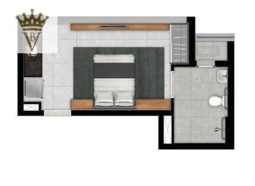 Kitnet-Studio, 25 m² - Foto 8