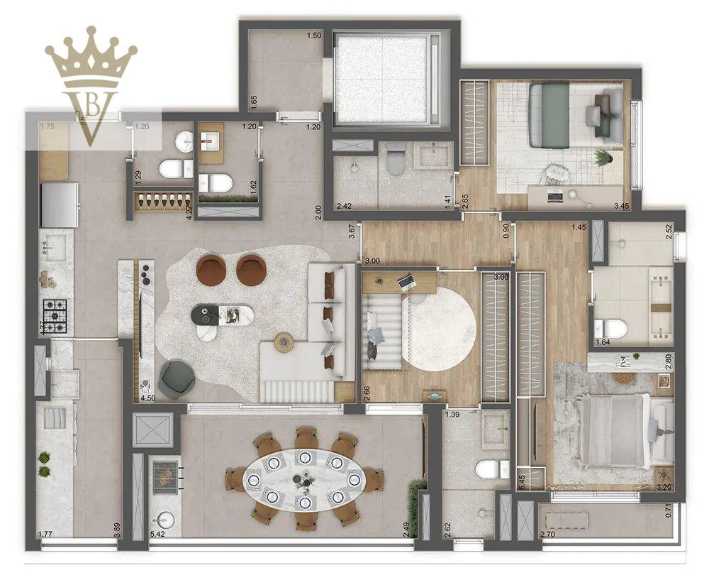 Apartamento, 3 quartos, 119 m² - Foto 12