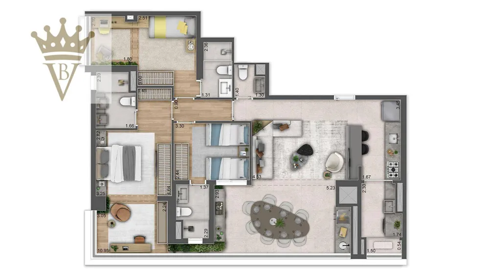Apartamento, 3 quartos, 118 m² - Foto 11