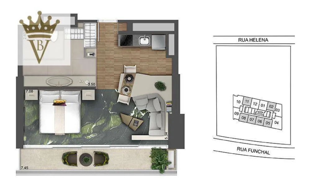 Apartamento, 1 quarto, 53 m² - Foto 11