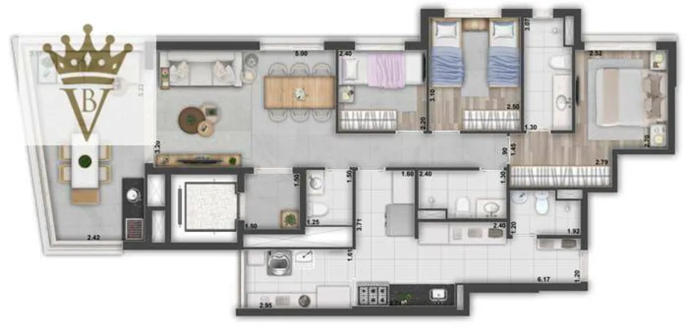 Apartamento, 2 quartos, 107 m² - Foto 12