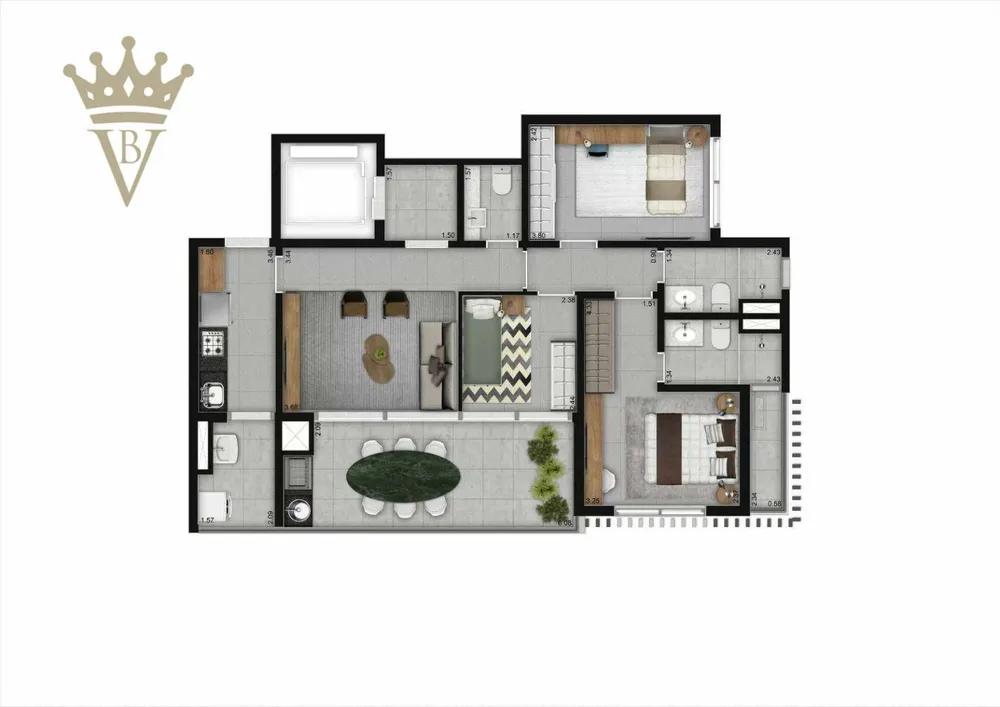 Apartamento, 3 quartos, 90 m² - Foto 4