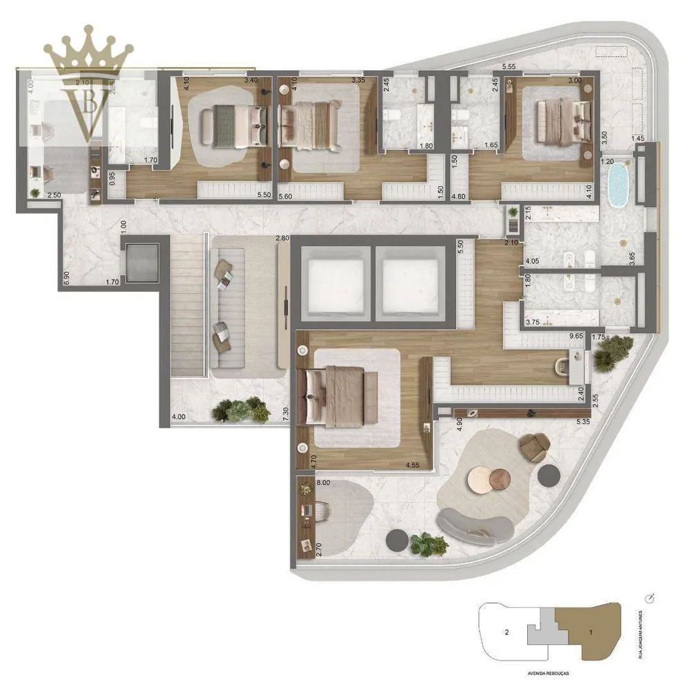 Apartamento, 4 quartos, 637 m² - Foto 10