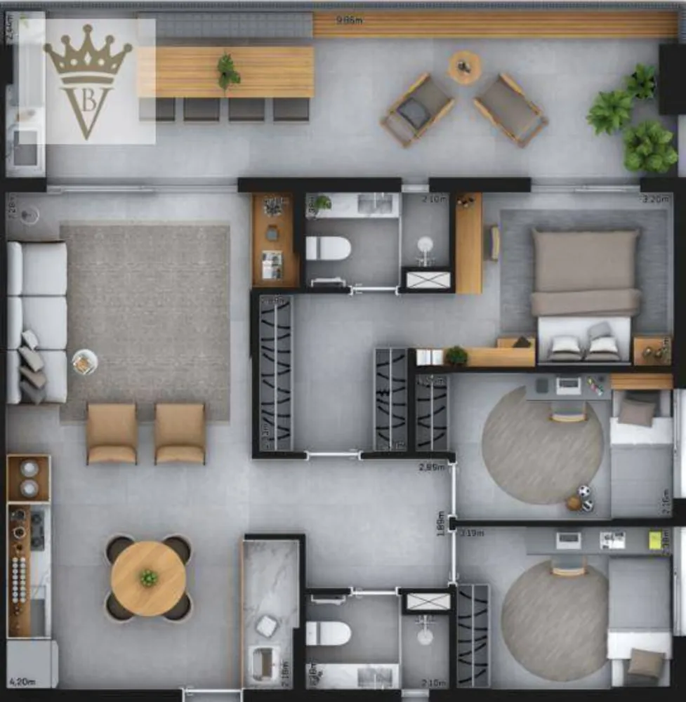 Apartamento, 3 quartos, 92 m² - Foto 6