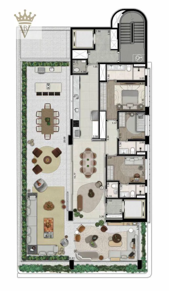 Apartamento, 3 quartos, 272 m² - Foto 12