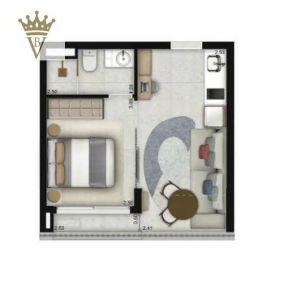 Apartamento, 1 quarto, 30 m² - Foto 3