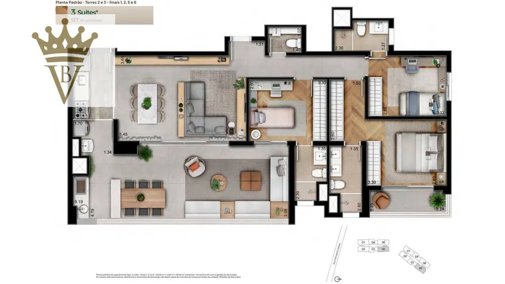 Apartamento, 4 quartos, 127 m² - Foto 16