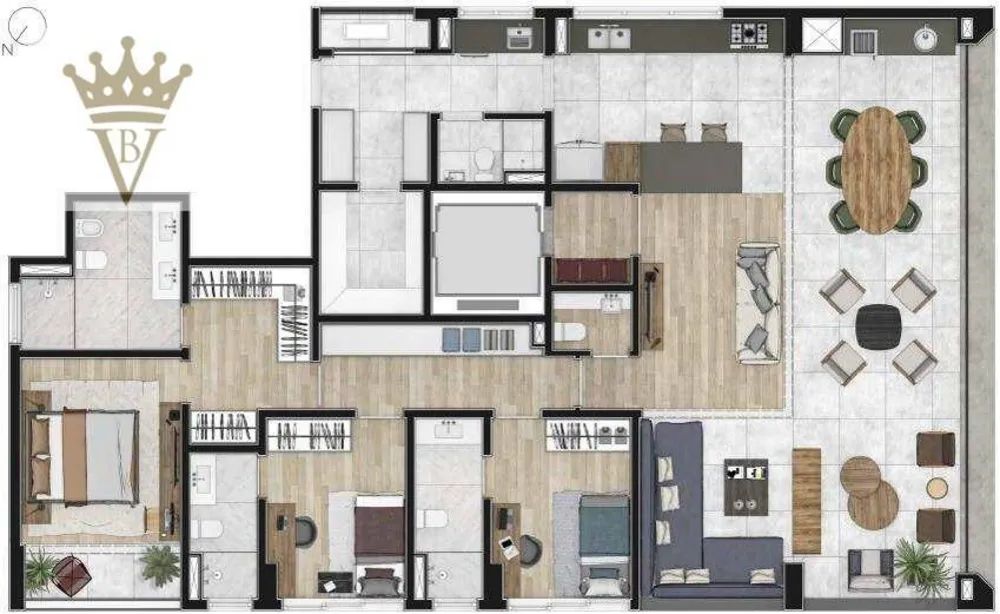 Apartamento, 3 quartos, 194 m² - Foto 11