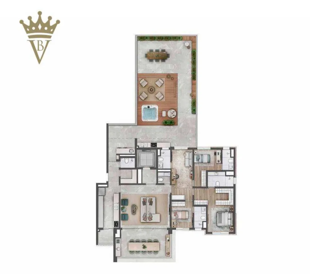 Apartamento, 4 quartos, 292 m² - Foto 1
