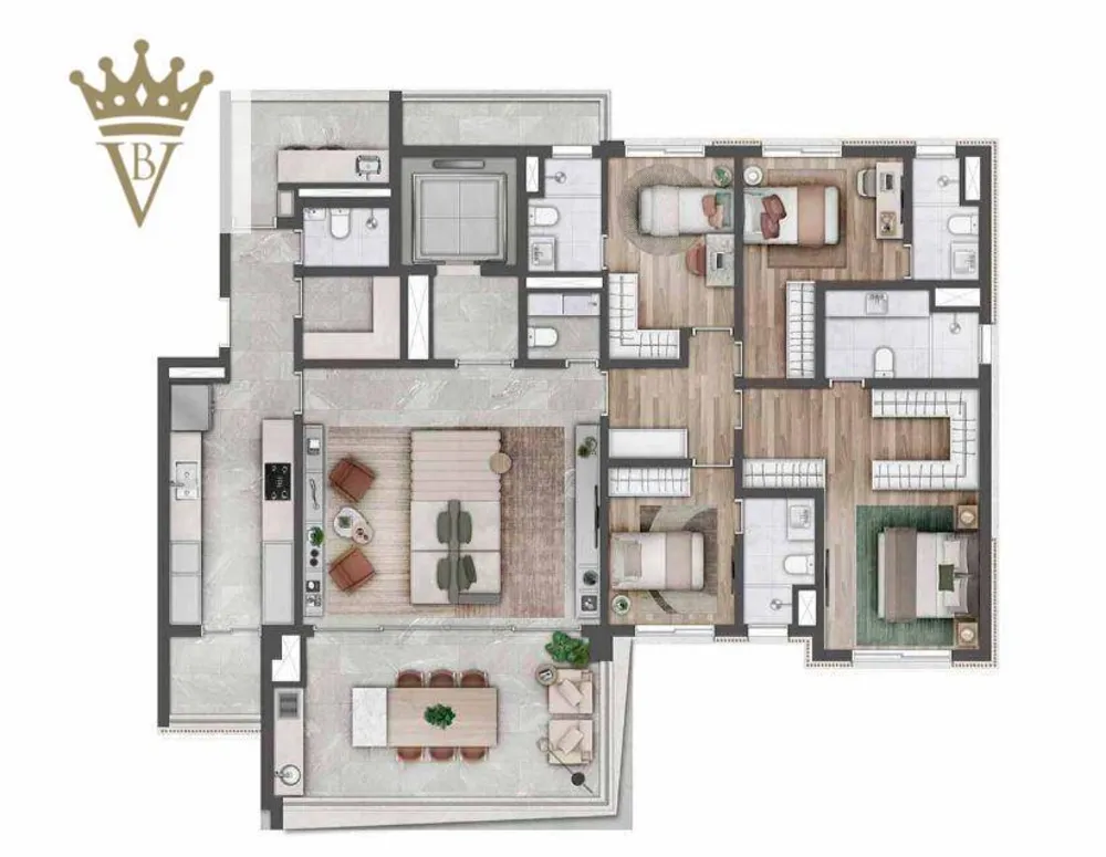 Apartamento, 3 quartos, 160 m² - Foto 11