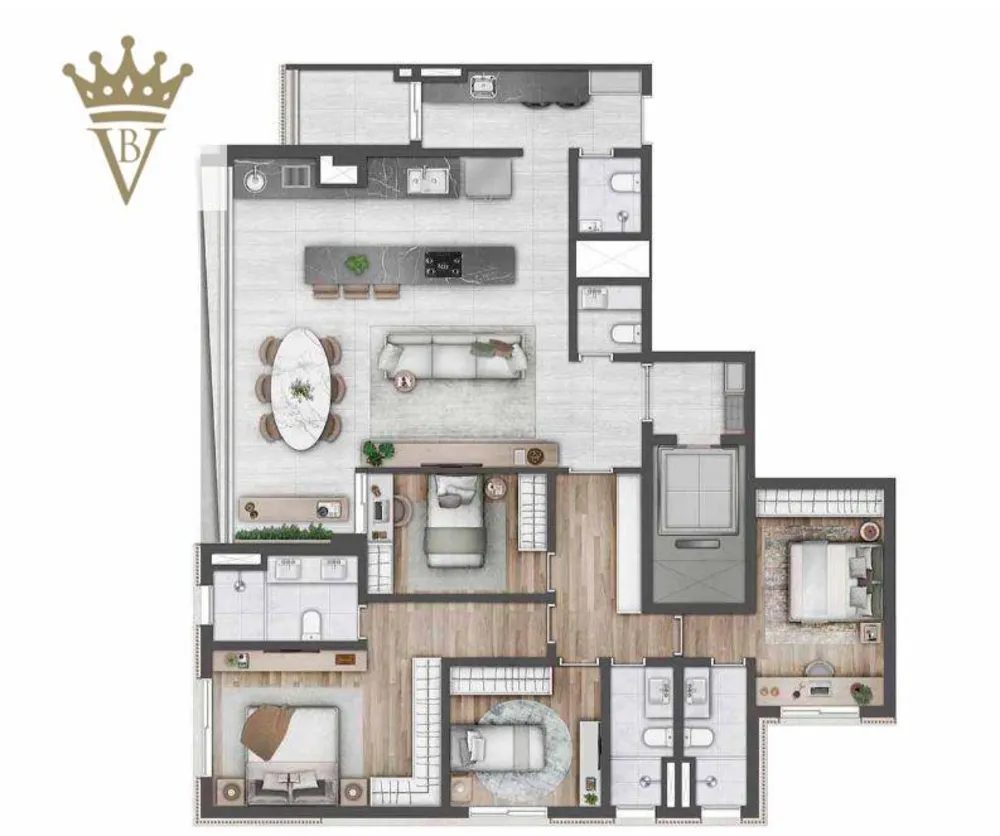 Apartamento, 3 quartos, 160 m² - Foto 10