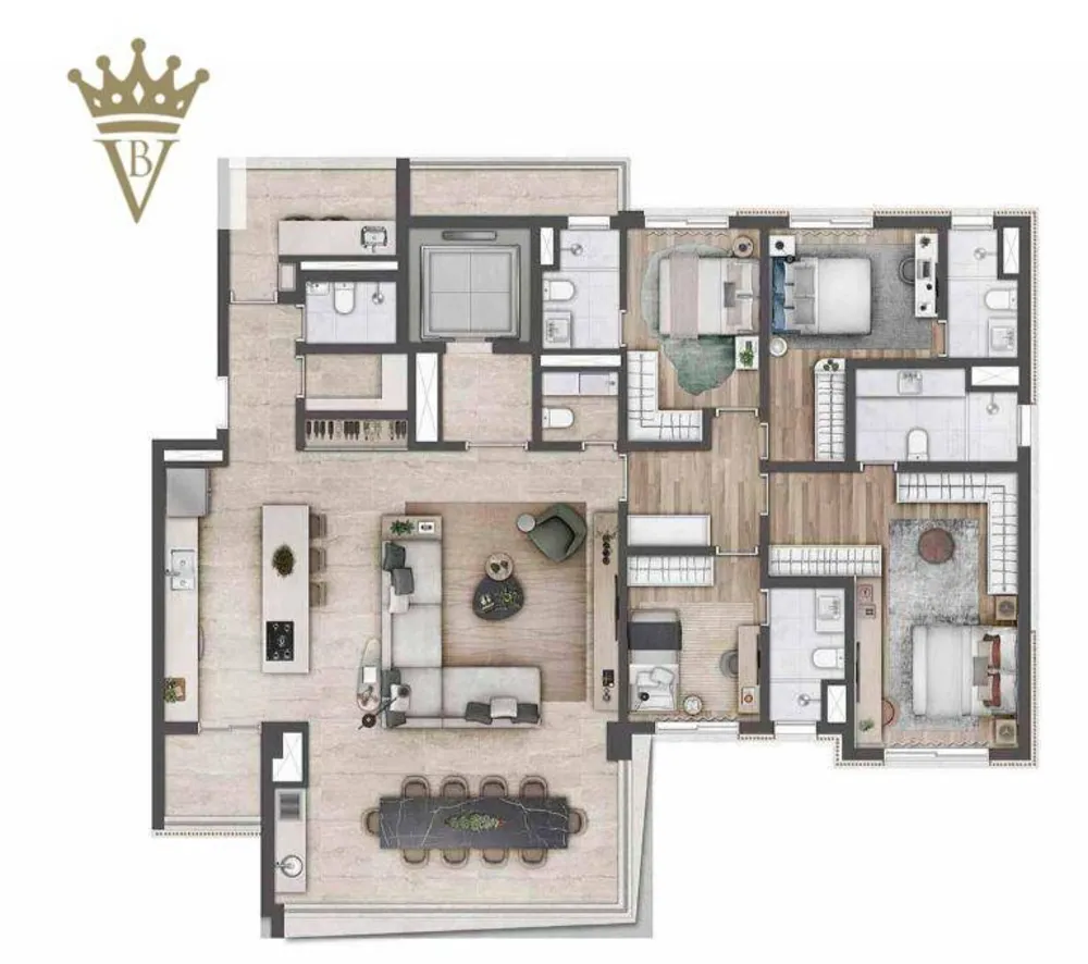 Apartamento, 3 quartos, 160 m² - Foto 12