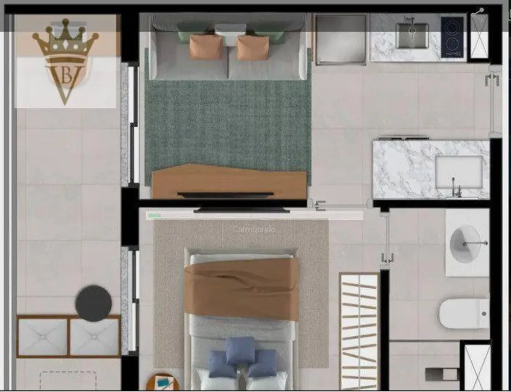 Apartamento, 1 quarto, 32 m² - Foto 15