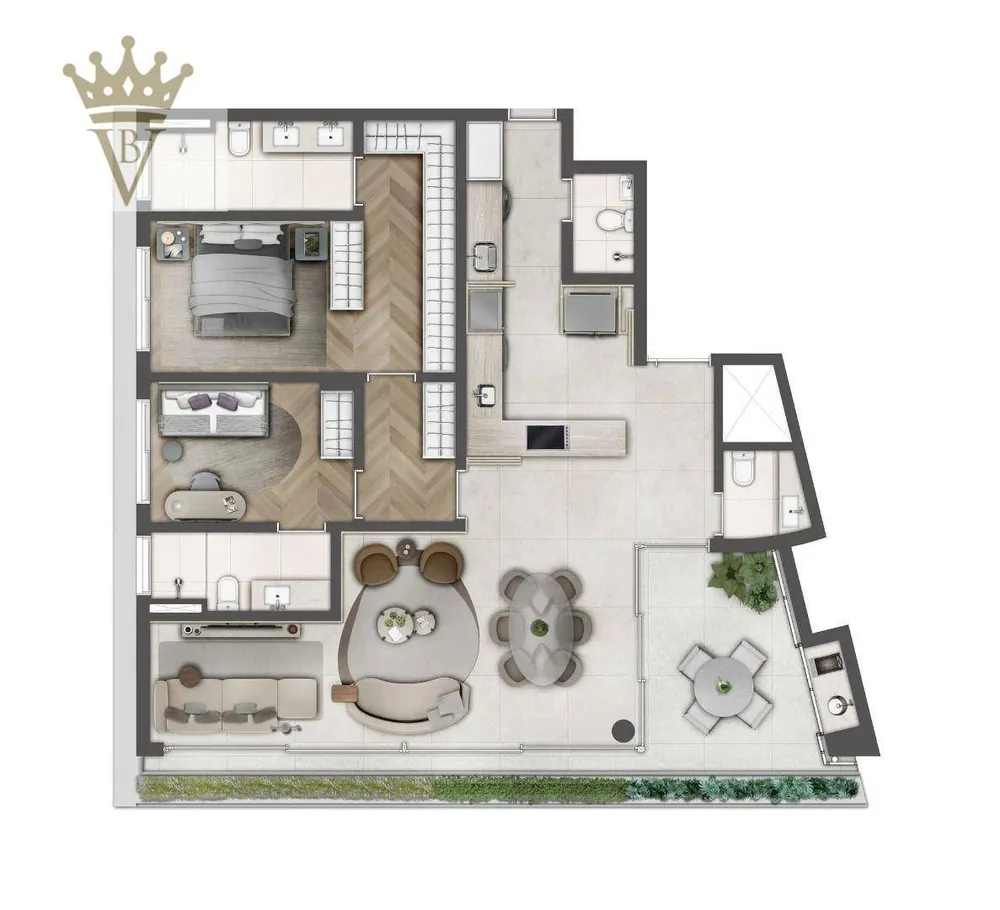 Apartamento, 2 quartos, 134 m² - Foto 7