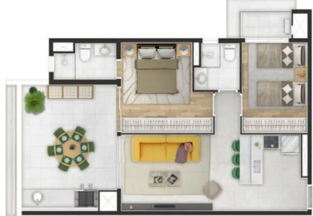 Apartamento, 2 quartos, 71 m² - Foto 8