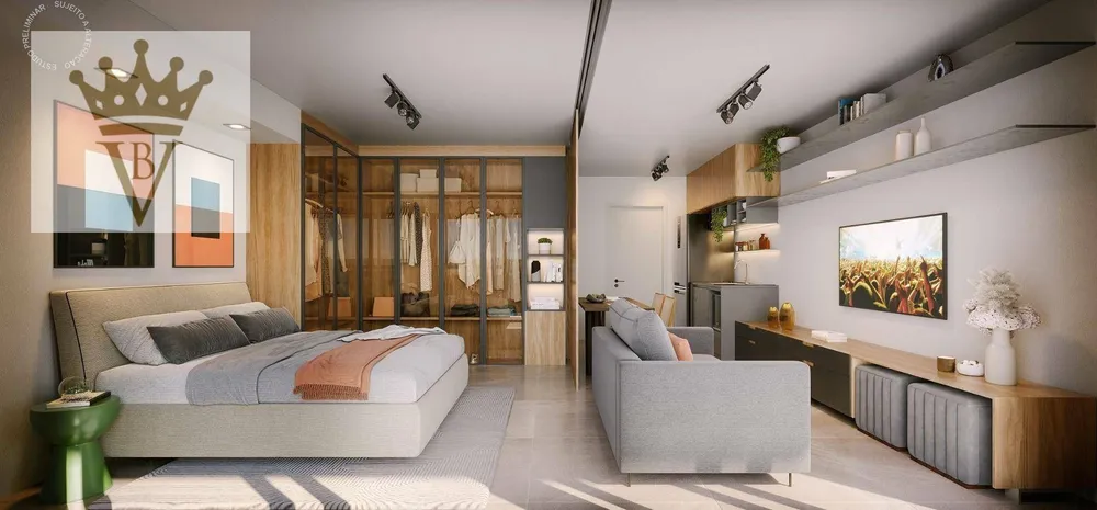 Apartamento, 1 quarto, 33 m² - Foto 1