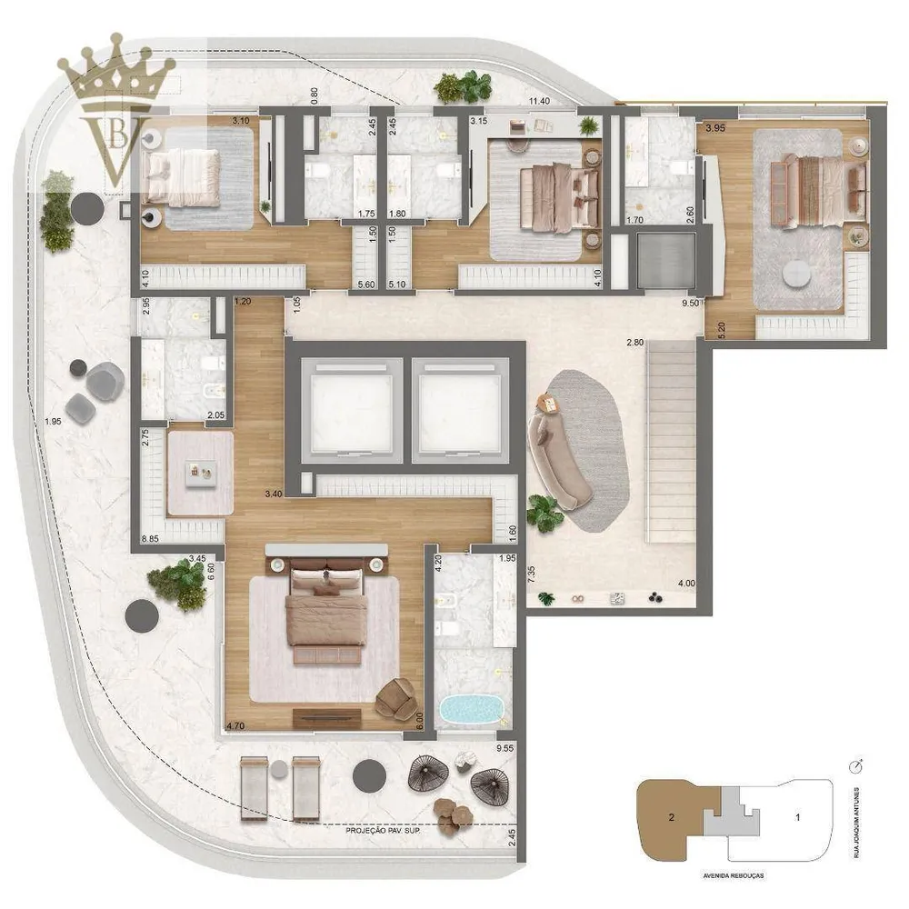 Apartamento, 4 quartos, 565 m² - Foto 4