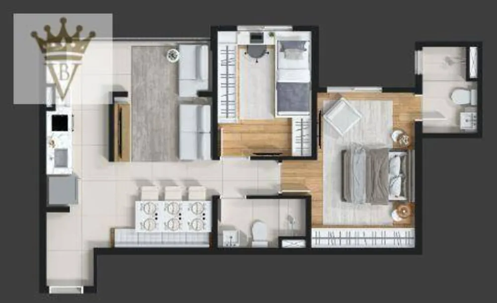 Apartamento, 2 quartos, 57 m² - Foto 8