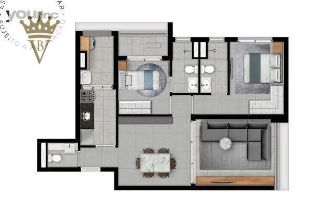 Apartamento, 2 quartos, 70 m² - Foto 7