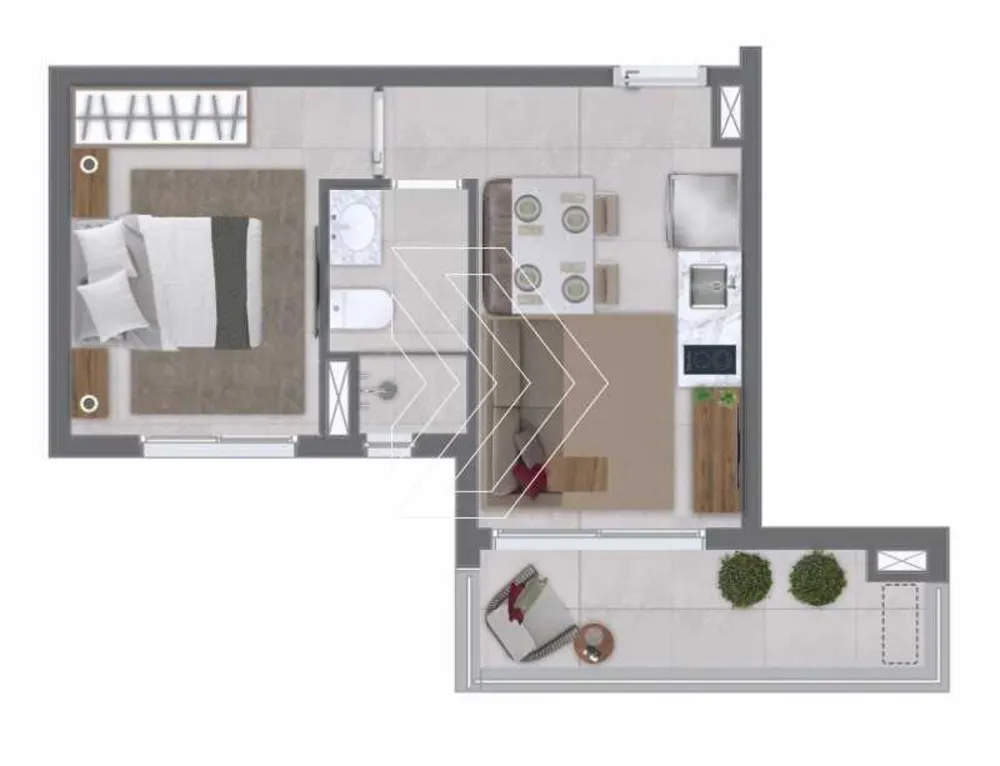 Apartamento, 1 quarto, 35 m² - Foto 16