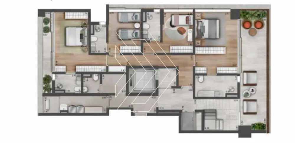 Apartamento, 4 quartos, 338 m² - Foto 1