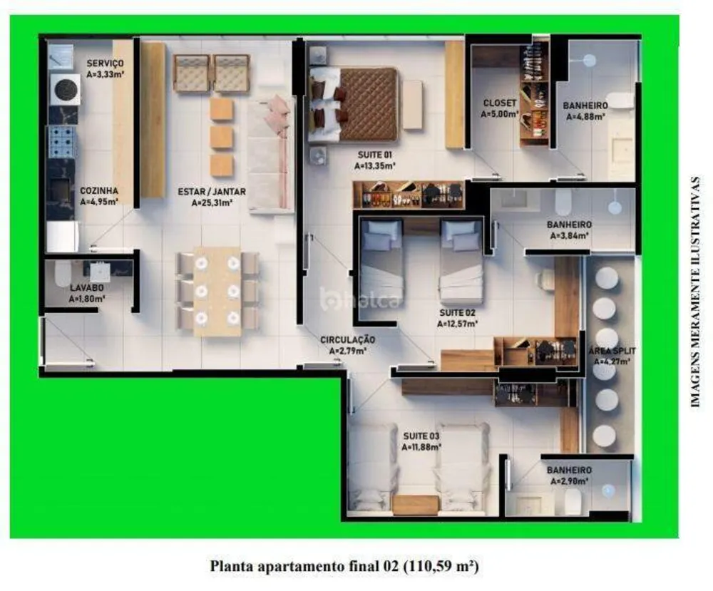 Apartamento, 3 quartos, 112 m² - Foto 4