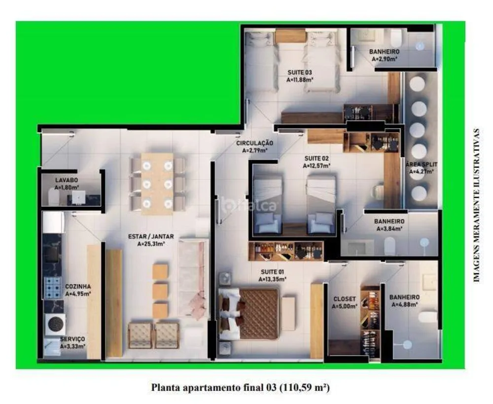 Apartamento, 3 quartos, 112 m² - Foto 5