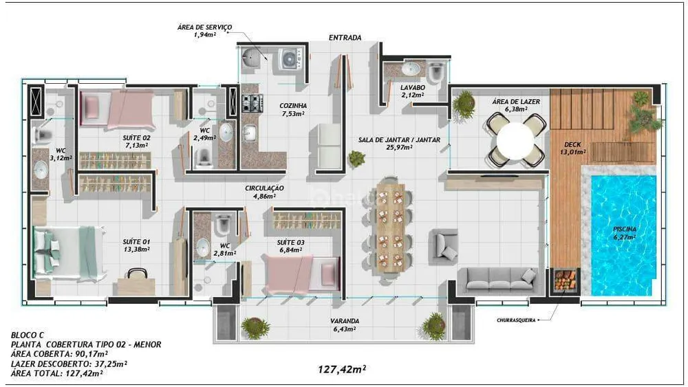 Apartamento, 3 quartos, 63 m² - Foto 8
