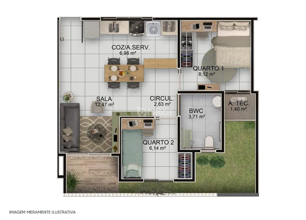 Apartamento, 2 quartos, 46 m² - Foto 6