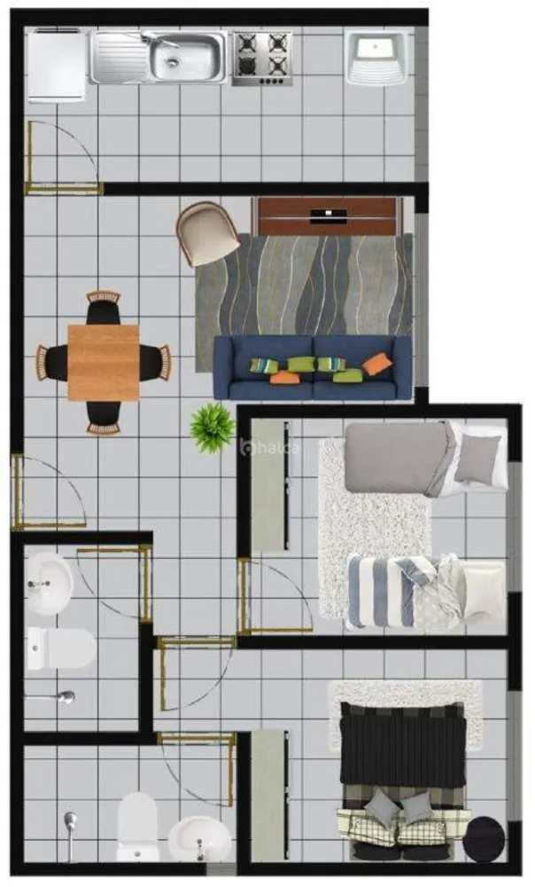 Apartamento, 2 quartos, 59 m² - Foto 3