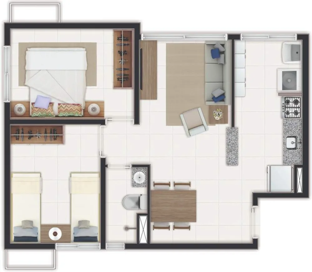 Apartamento, 2 quartos, 58 m² - Foto 13