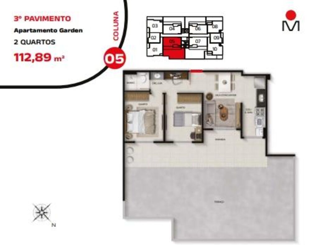 Apartamento, 2 quartos - Foto 1