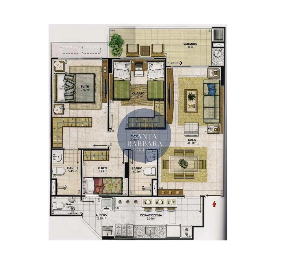 Apartamento, 2 quartos, 89 m² - Foto 1