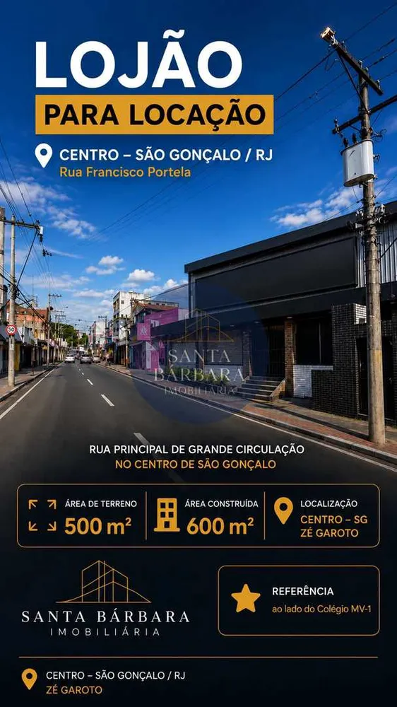 Loja-Salão, 500 m² - Foto 2