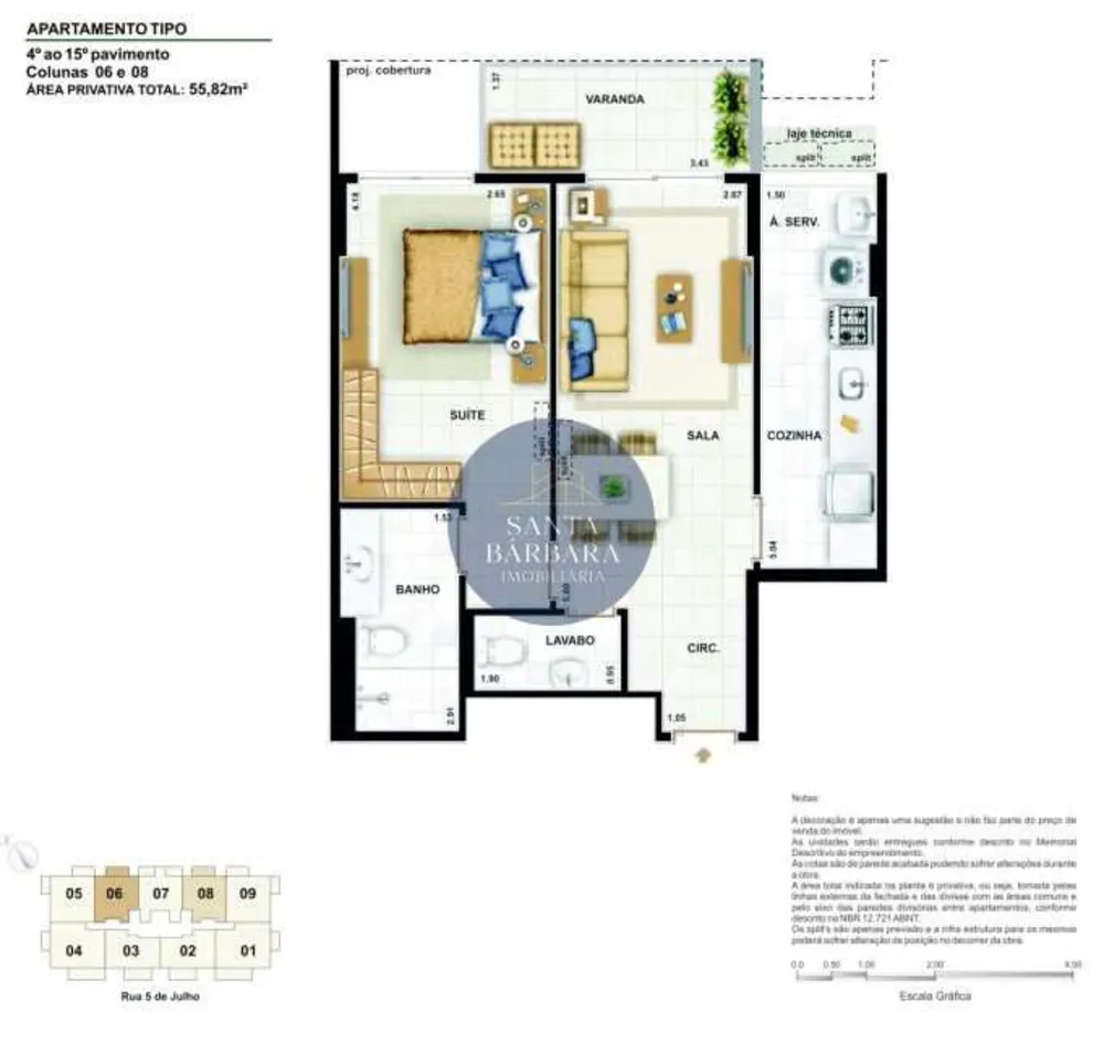 Apartamento, 1 quarto, 56 m² - Foto 9