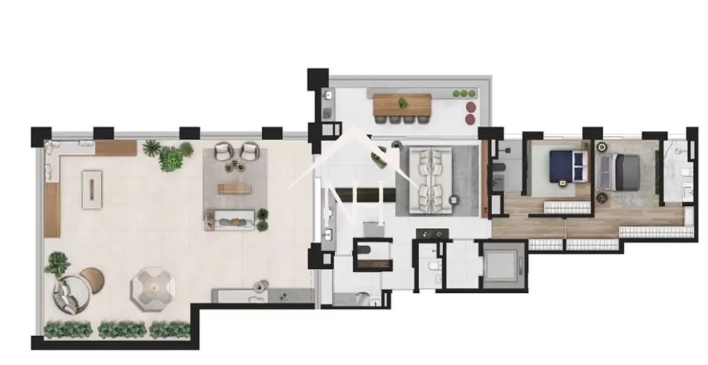 Apartamento, 2 quartos, 249 m² - Foto 2