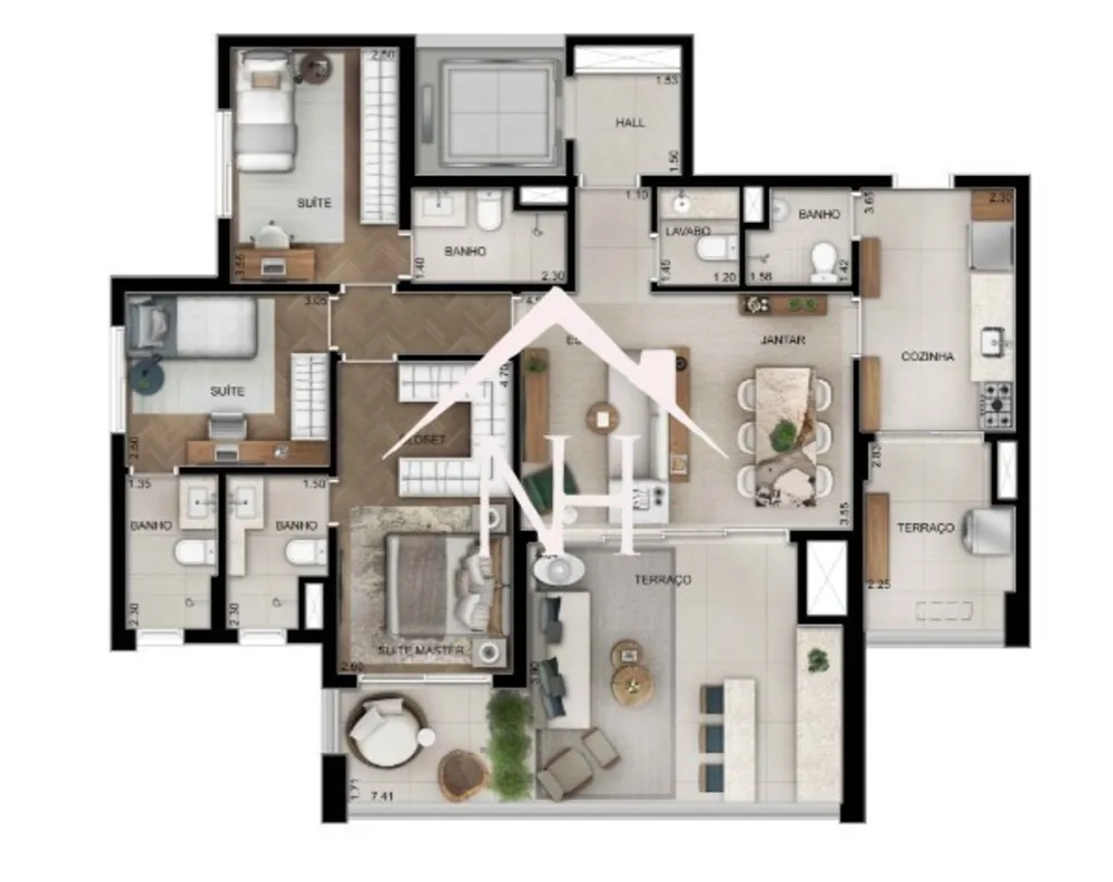 Apartamento, 3 quartos, 125 m² - Foto 15