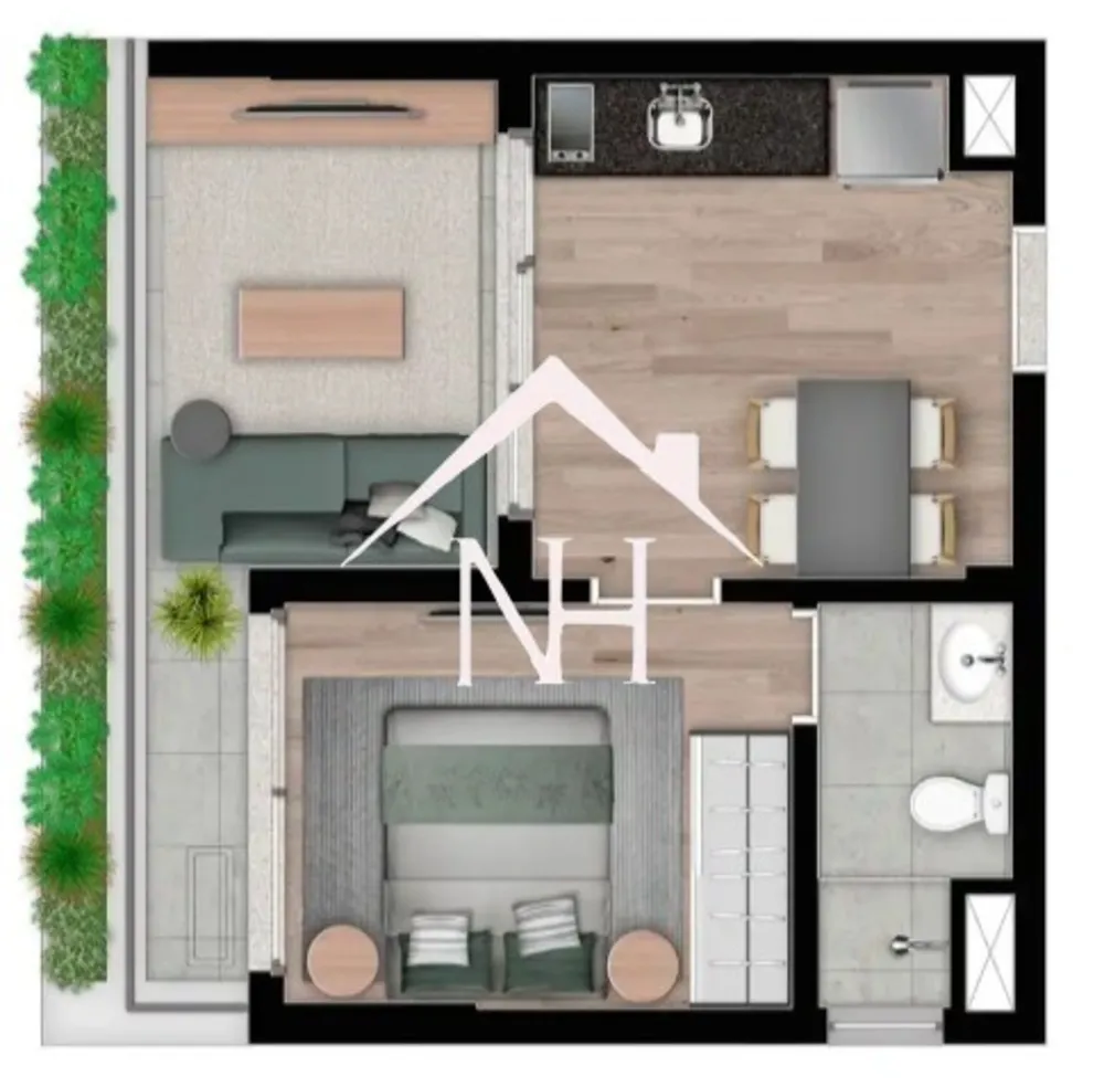 Apartamento, 1 quarto, 30 m² - Foto 8