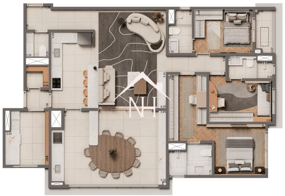 Apartamento, 3 quartos, 135 m² - Foto 12