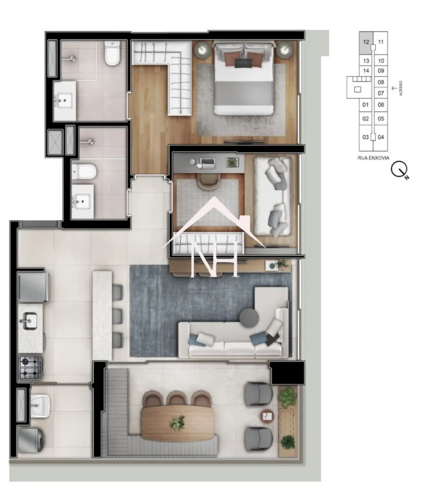 Apartamento, 2 quartos, 70 m² - Foto 12