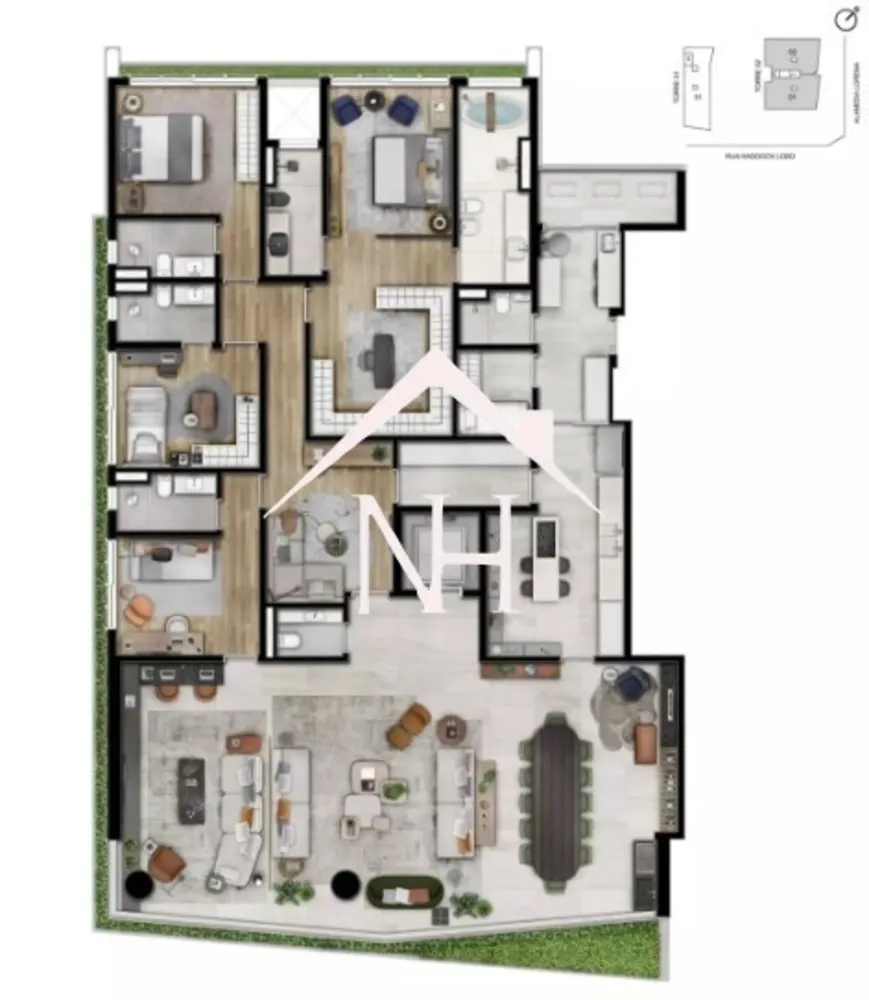 Apartamento, 4 quartos, 322 m² - Foto 12