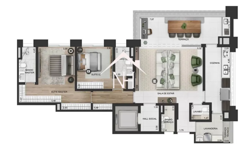 Apartamento, 2 quartos, 135 m² - Foto 12