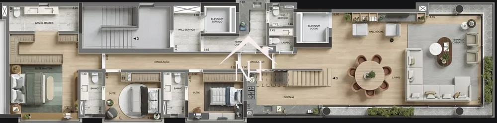 Cobertura, 3 quartos, 374 m² - Foto 9