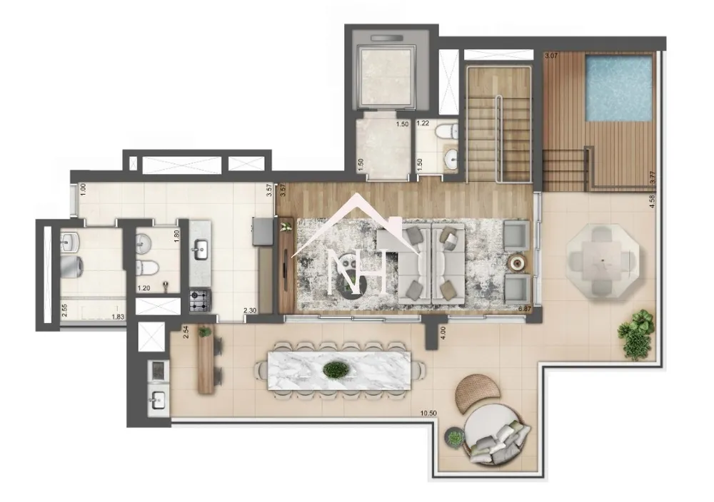 Cobertura, 3 quartos, 258 m² - Foto 10