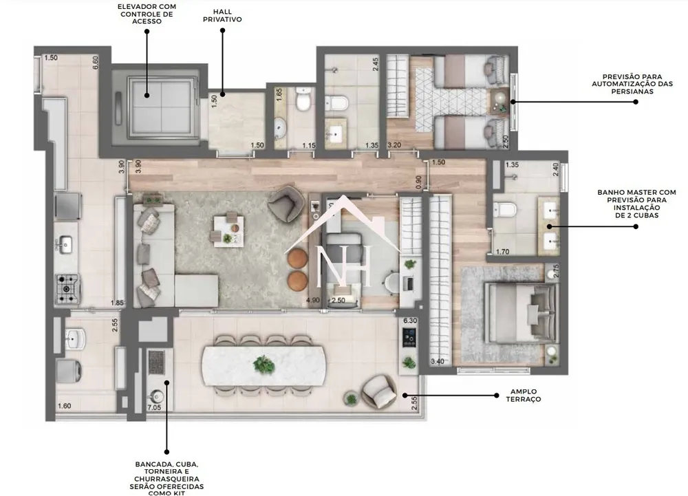 Apartamento, 3 quartos, 135 m² - Foto 7